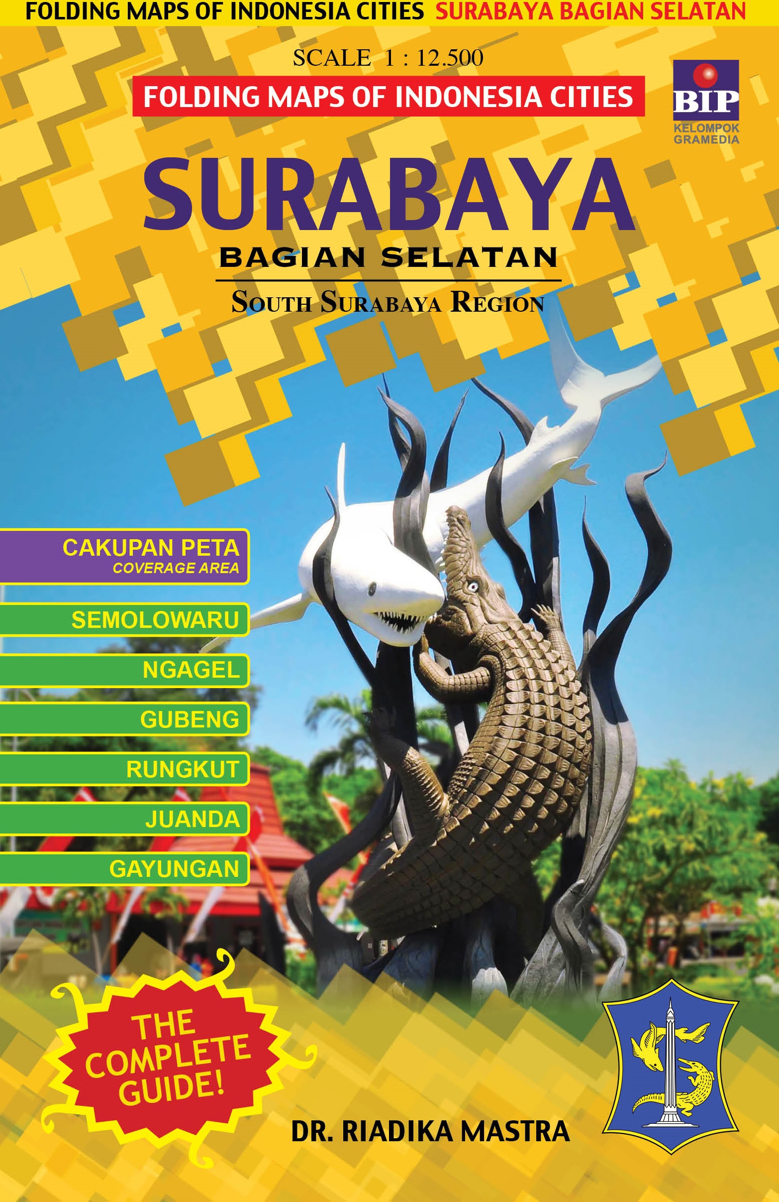 FOLDING MAPS OF INDONESIA CITIES (PETA LIPAT) SURABAYA 2 SELATAN