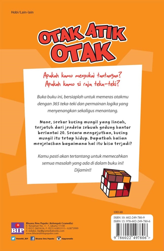 Otak Atik Otak: 365 Teka Teki Dan Permainan Logika