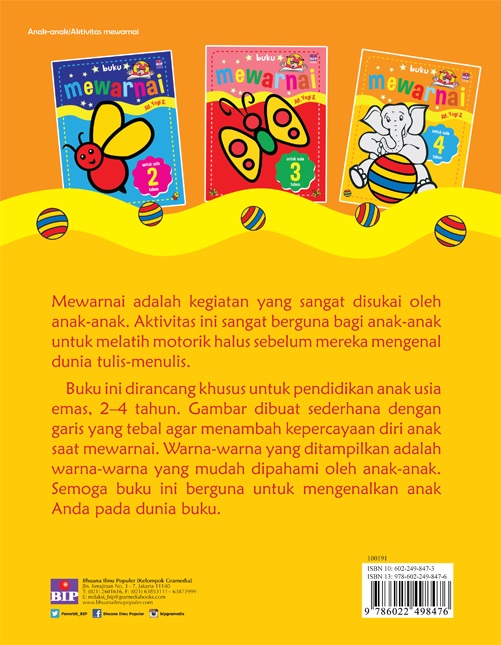 Buku Mewarnai Untuk Usia 4 Tahun