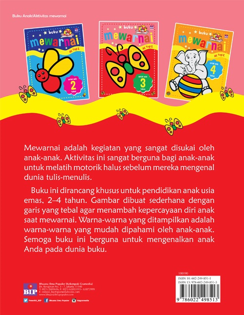 Buku Mewarnai Untuk Usia 3 Tahun