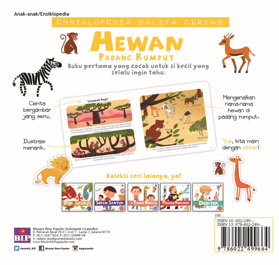 Ensiklopedia Balita Cerdas: Hewan Padang Rumput