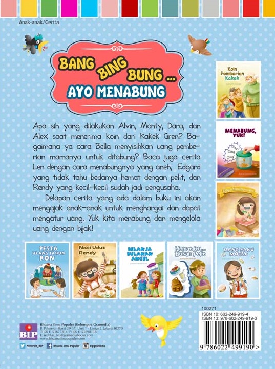 Bang Bing Bung Ayo Menabung: 8 Cerita Asyik Tentang Mengelola Uang