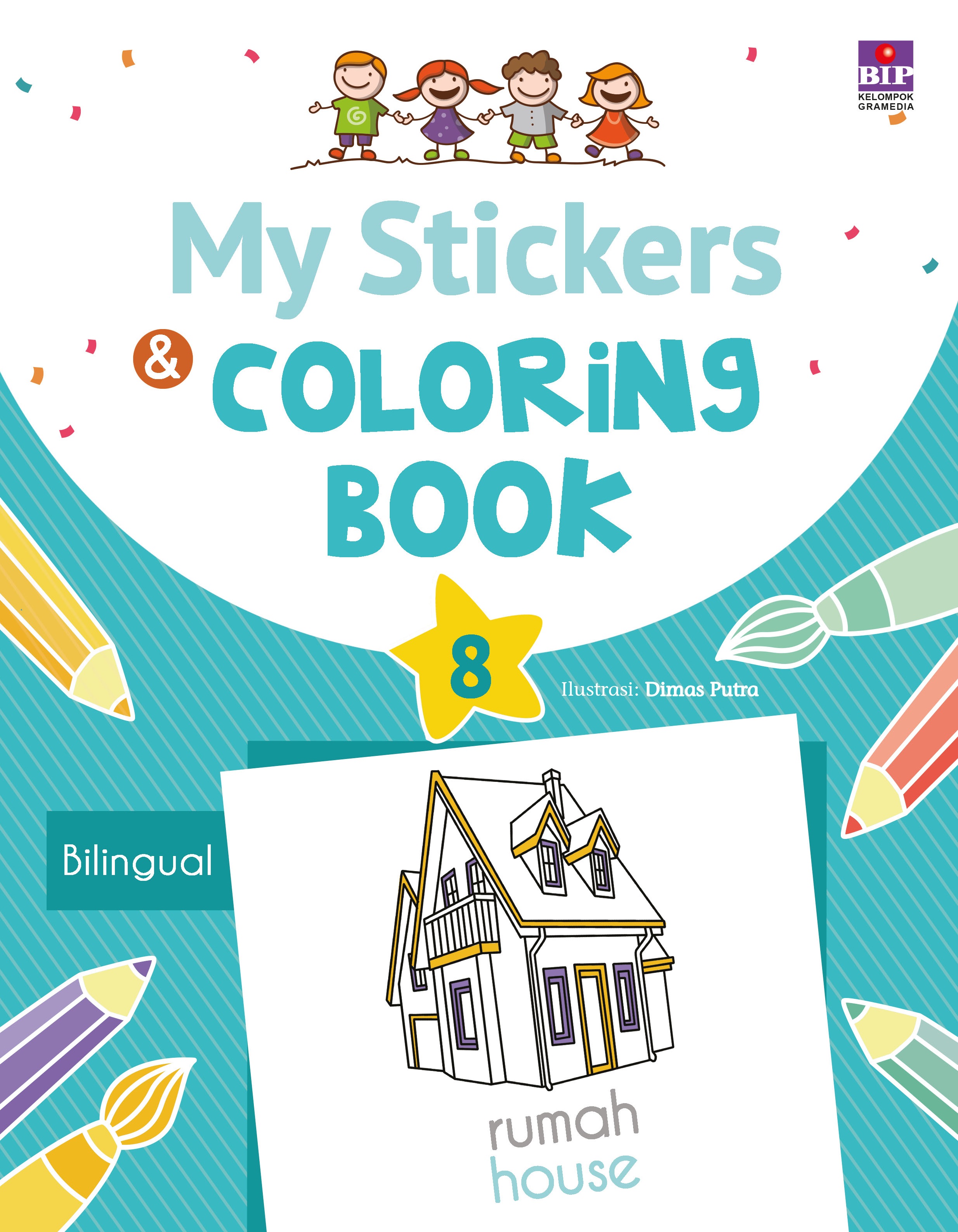 My Stickers and Coloring Book 8