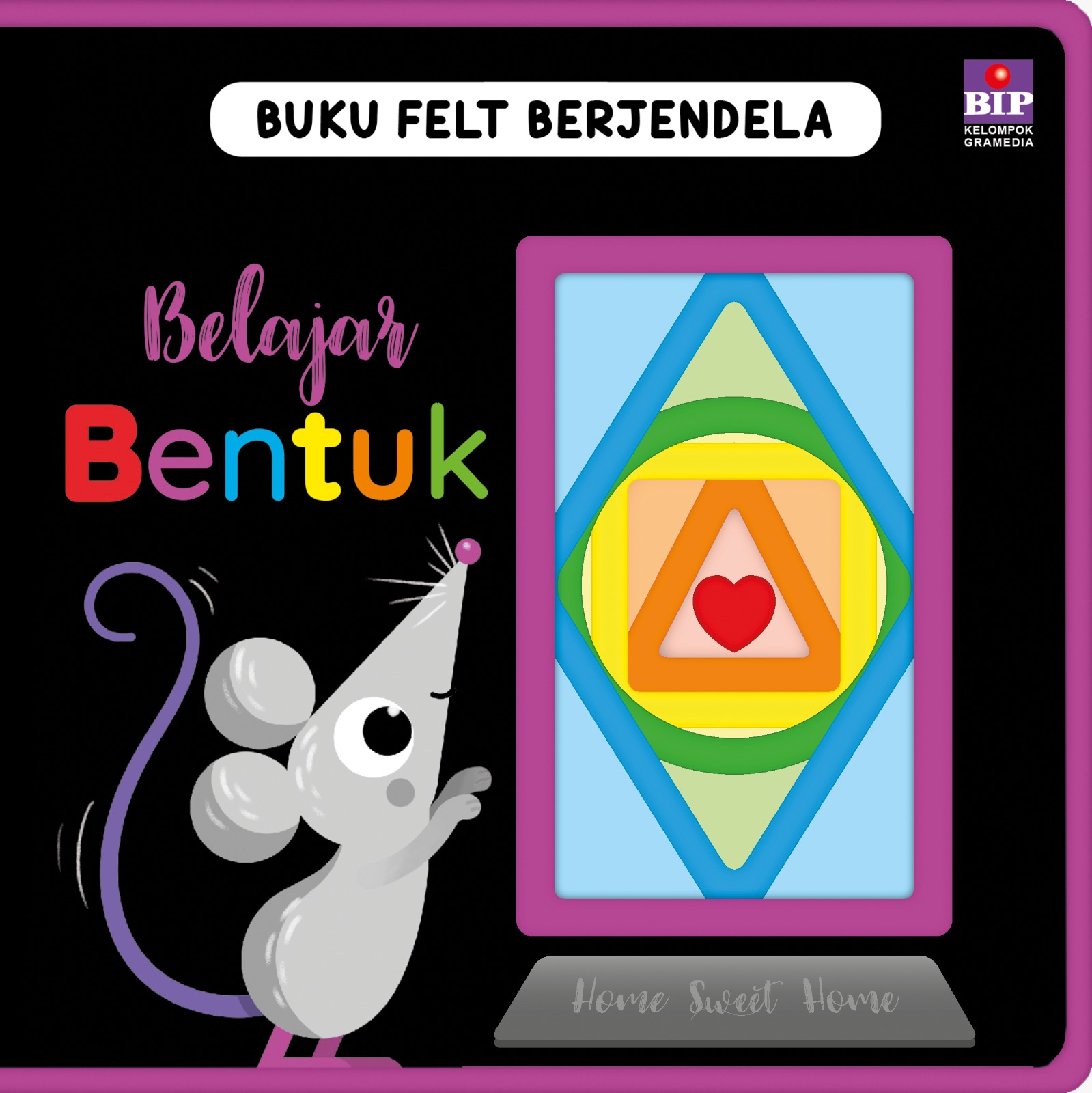 Buku Felt Berjendela Belajar Bentuk