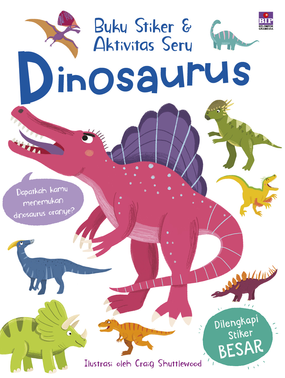 Buku Stiker dan Aktivitas Seru: Dinosaurus