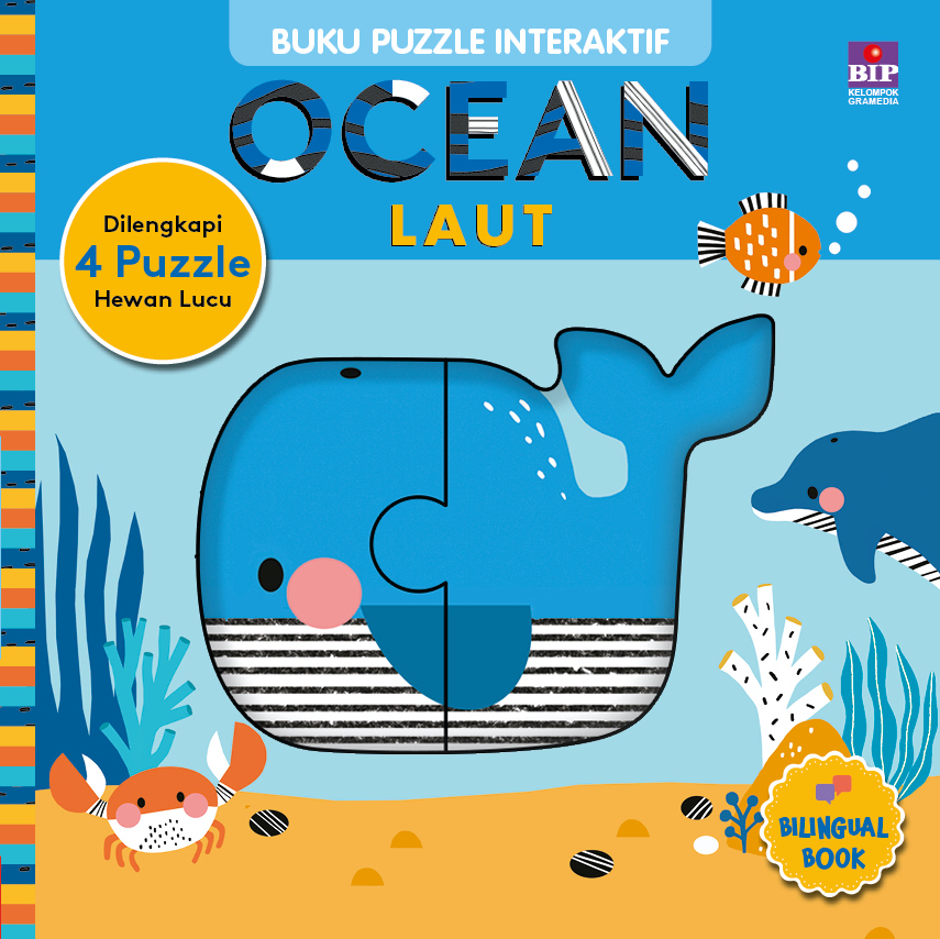 Buku Puzzle Interakti: Ocean (Laut)