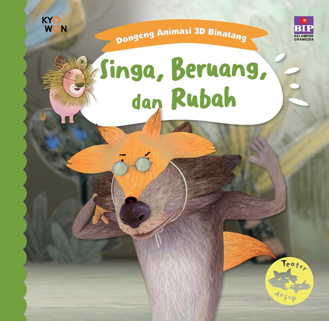 Seri Dongeng Animasi 3D Binatang: Singa, Beruang, dan Rubah