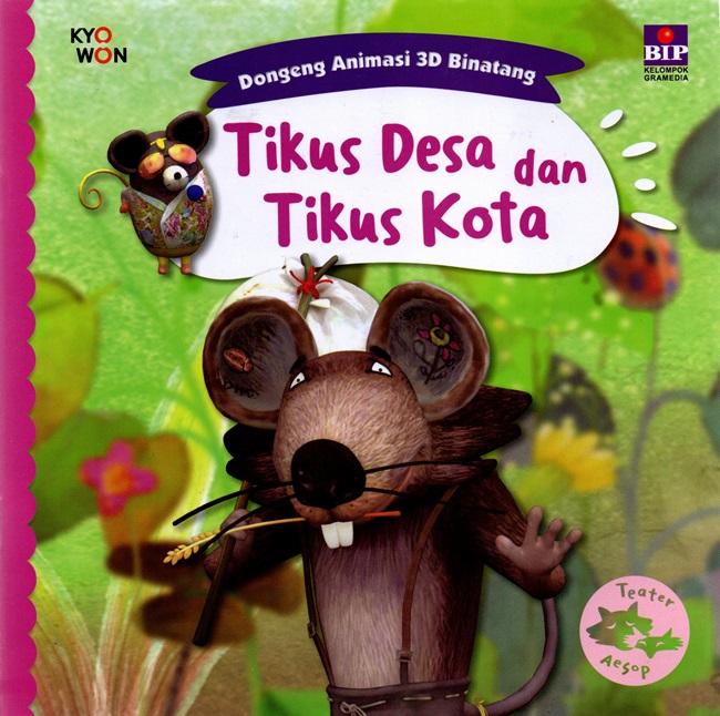 Seri Dongeng Animasi 3D Binatang: Tikus Desa dan Tikus Kota
