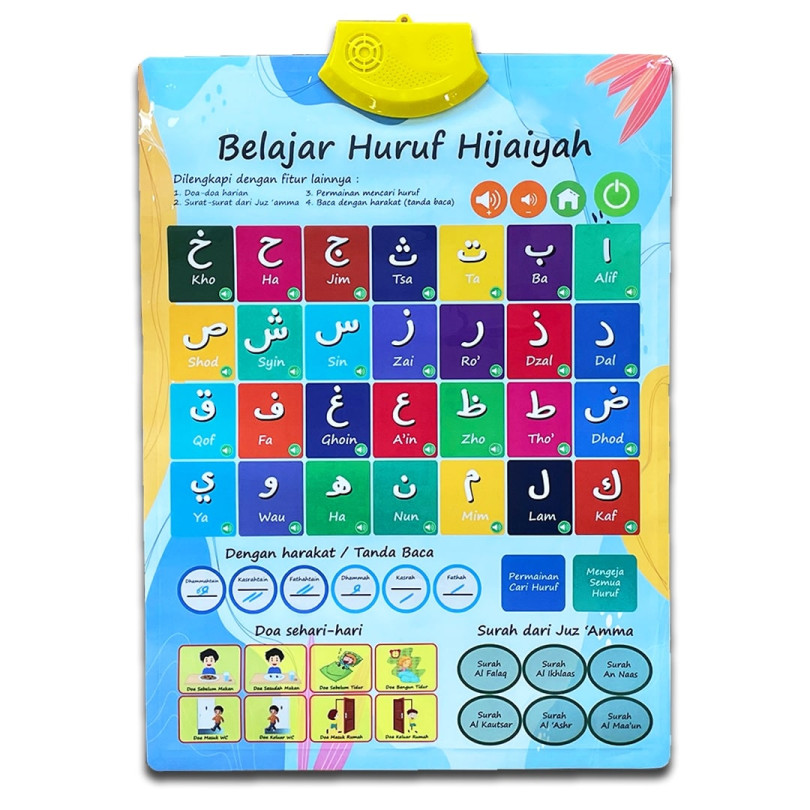 Poster Edukasi Bersuara: Belajar Huruf Hijaiyah