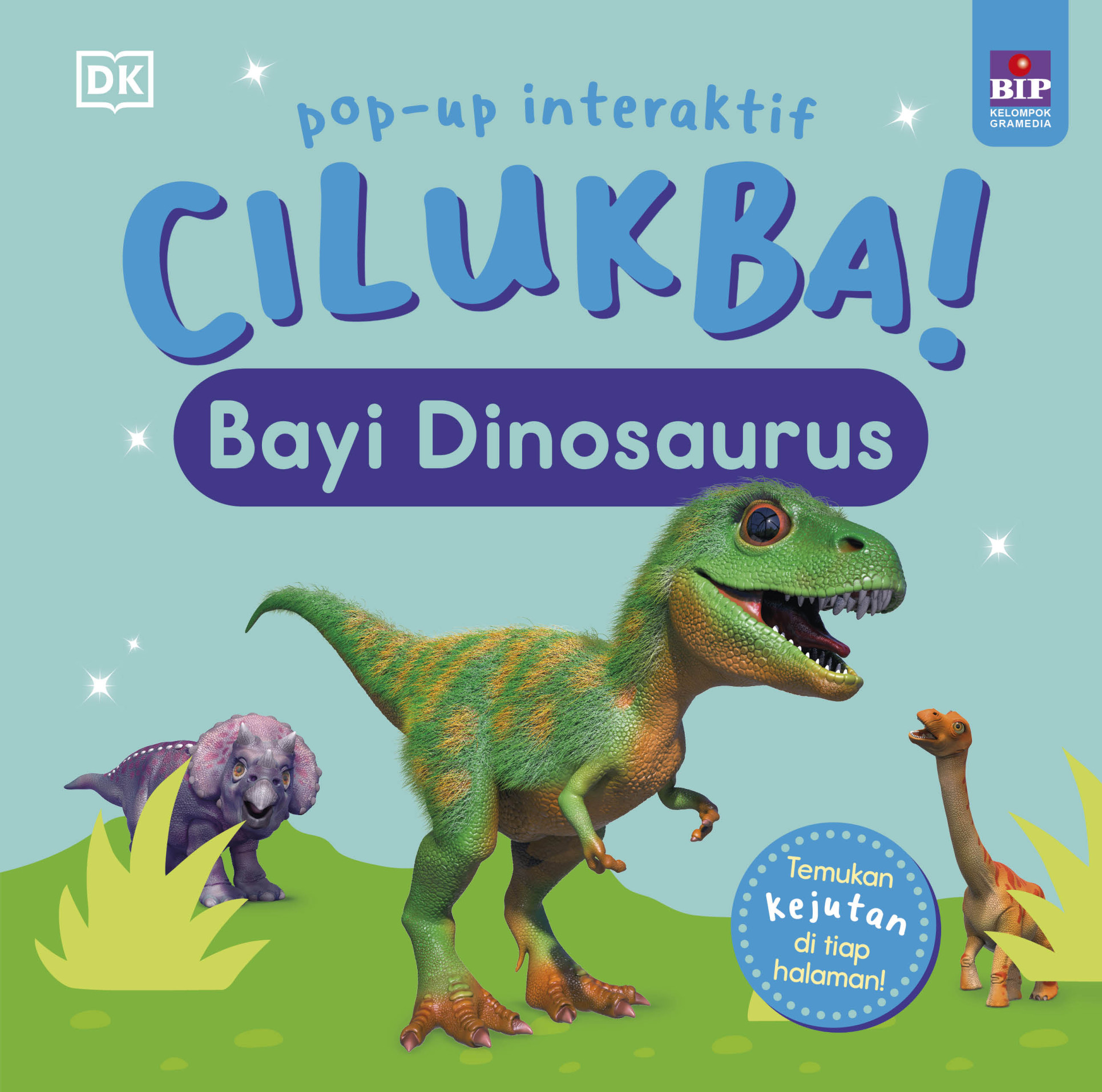 Pop-Up Interaktif Cilukba!: Bayi Dinosaurus