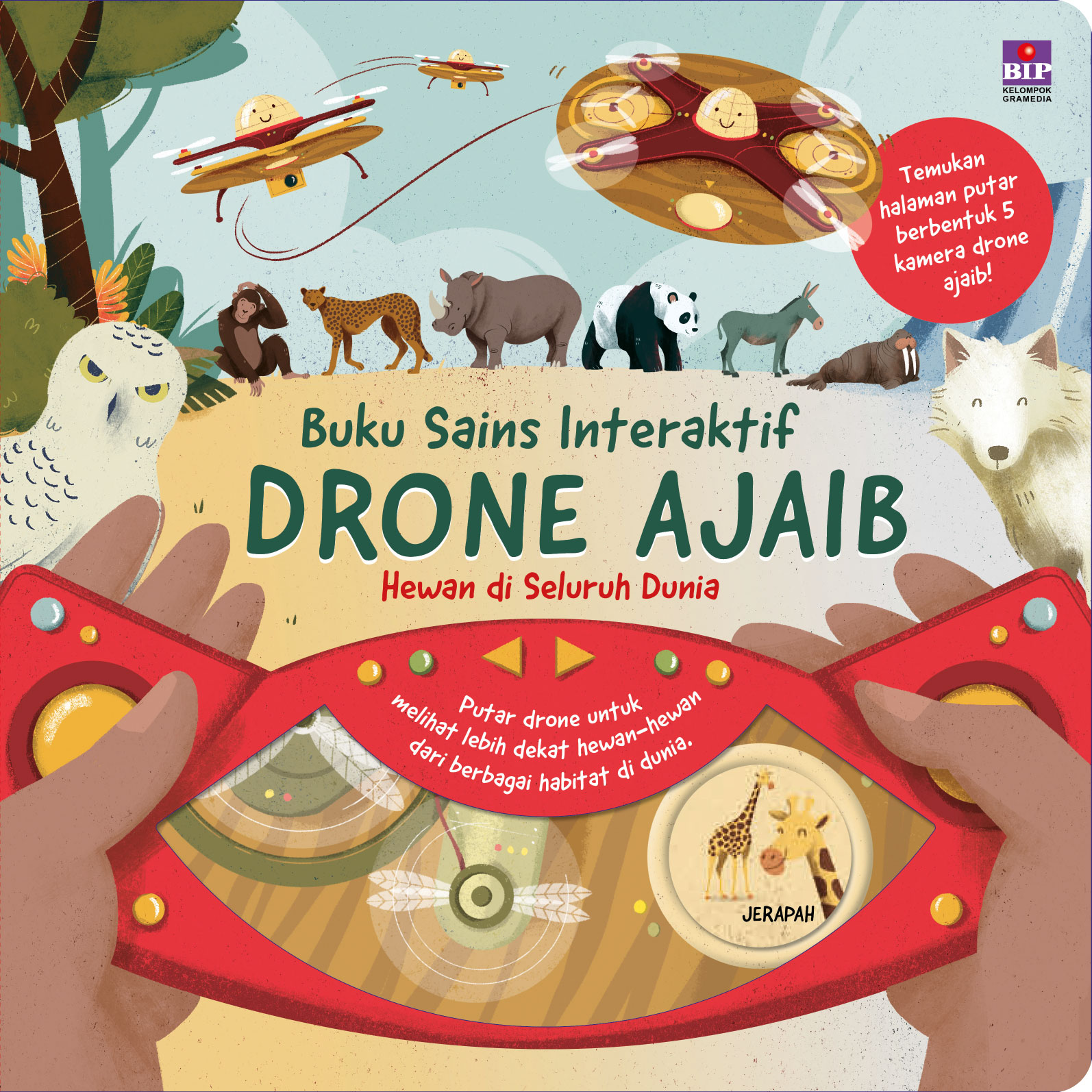 Buku Sains Interaktif Drone Ajaib: Hewan di Seluruh Dunia
