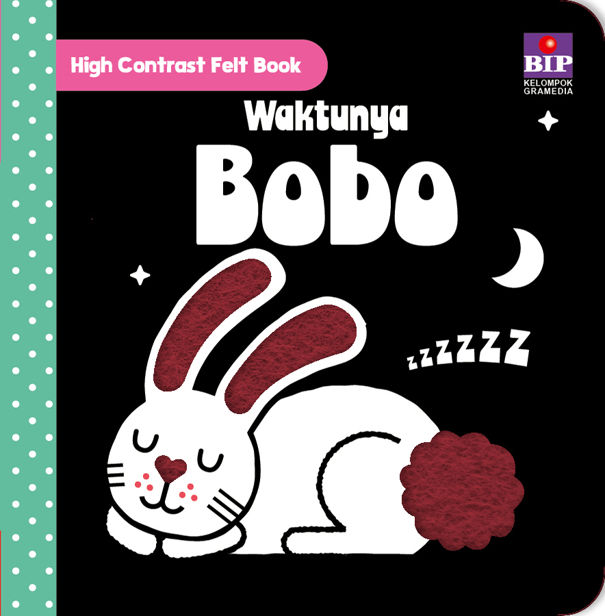 High Contrast Felt Book: Waktunya Bobo
