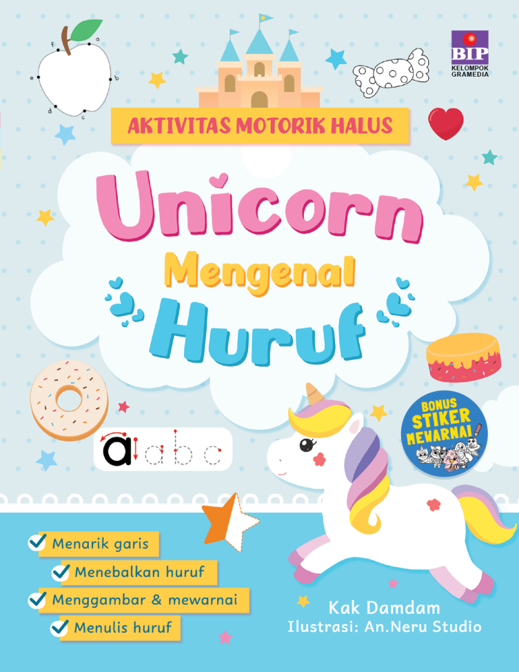 Aktivitas Motorik Halus: Unicorn Mengenal Huruf