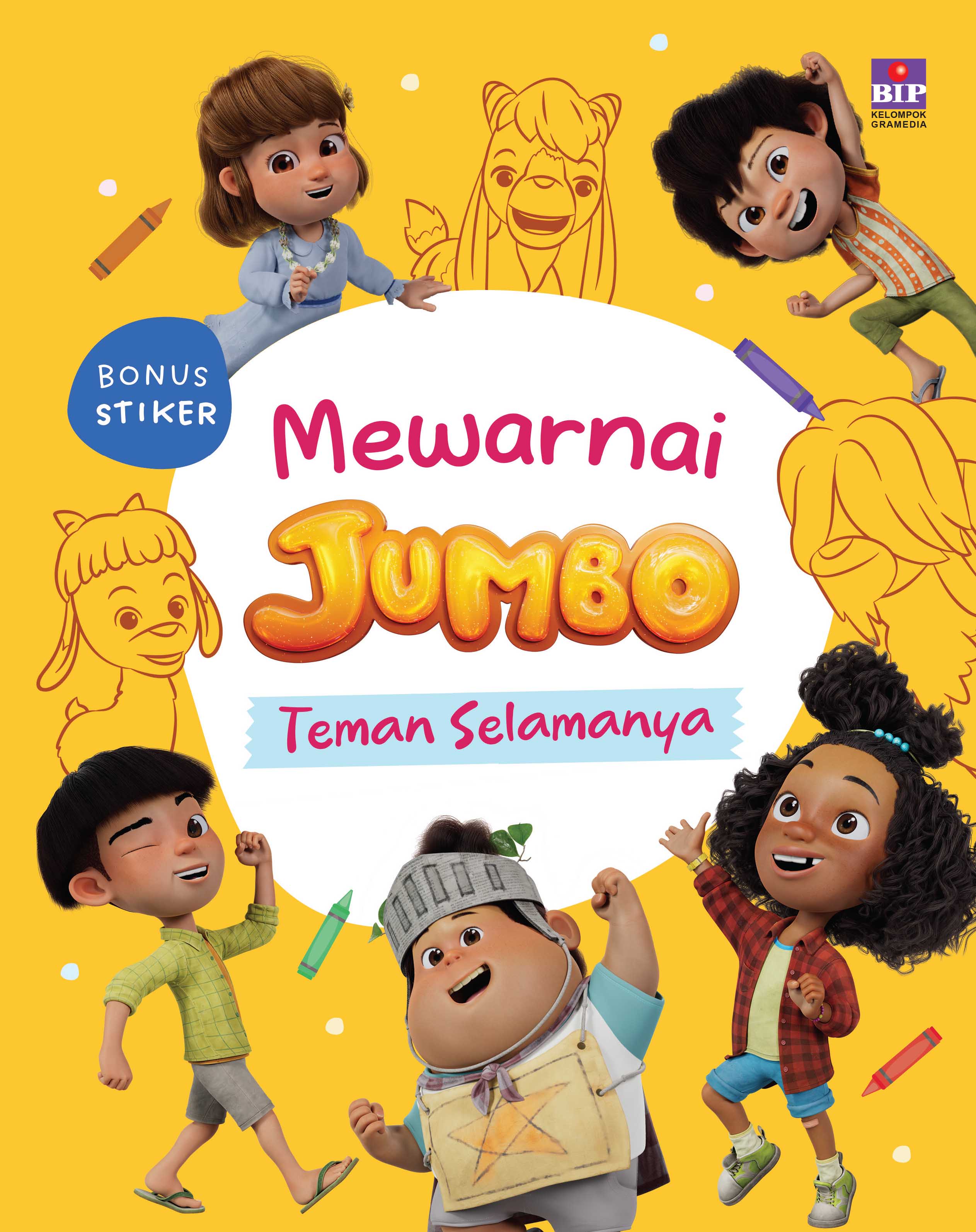 Mewarnai Jumbo Teman Selamanya