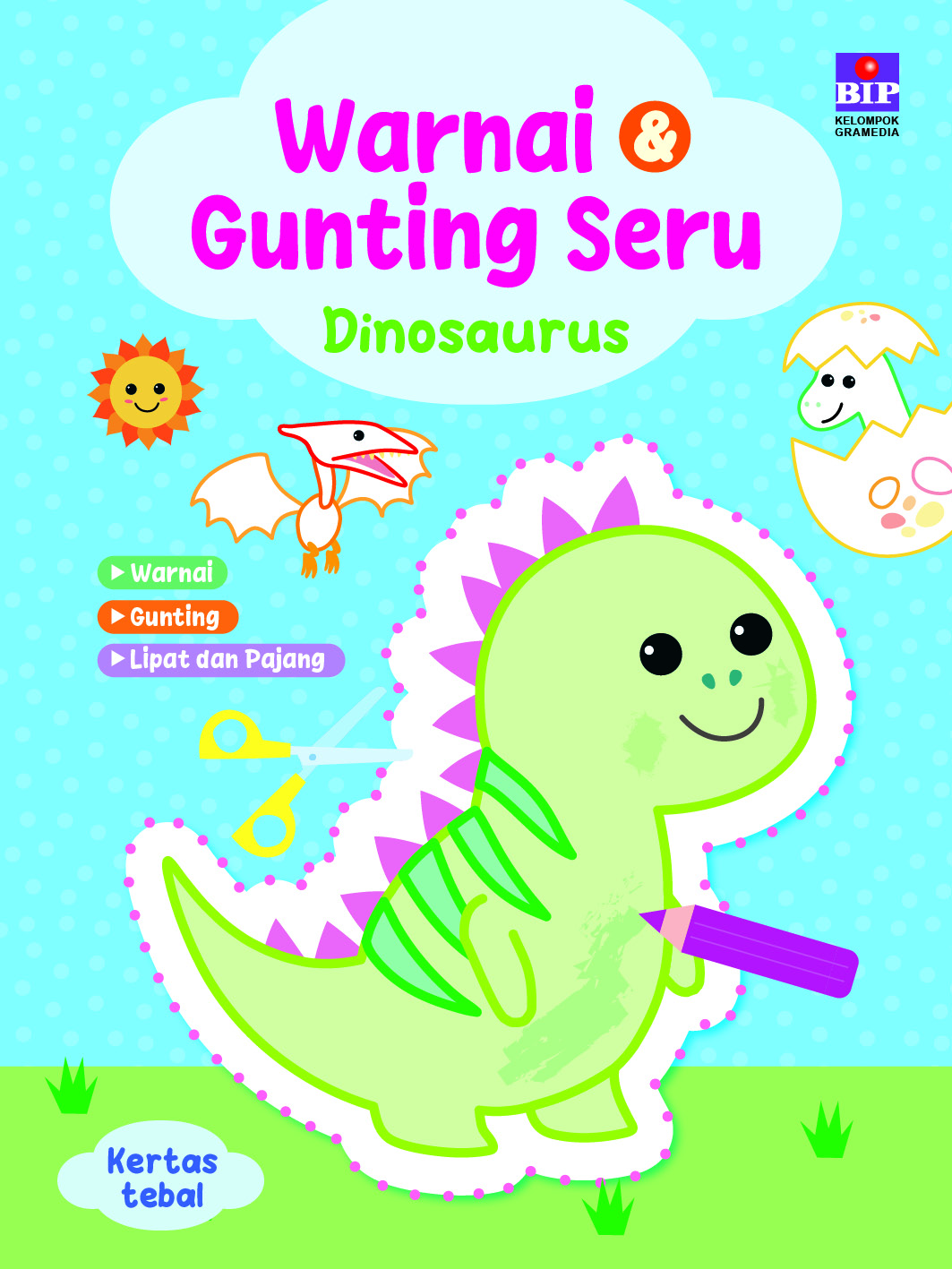 Warnai & Gunting Seru: Dinosaurus