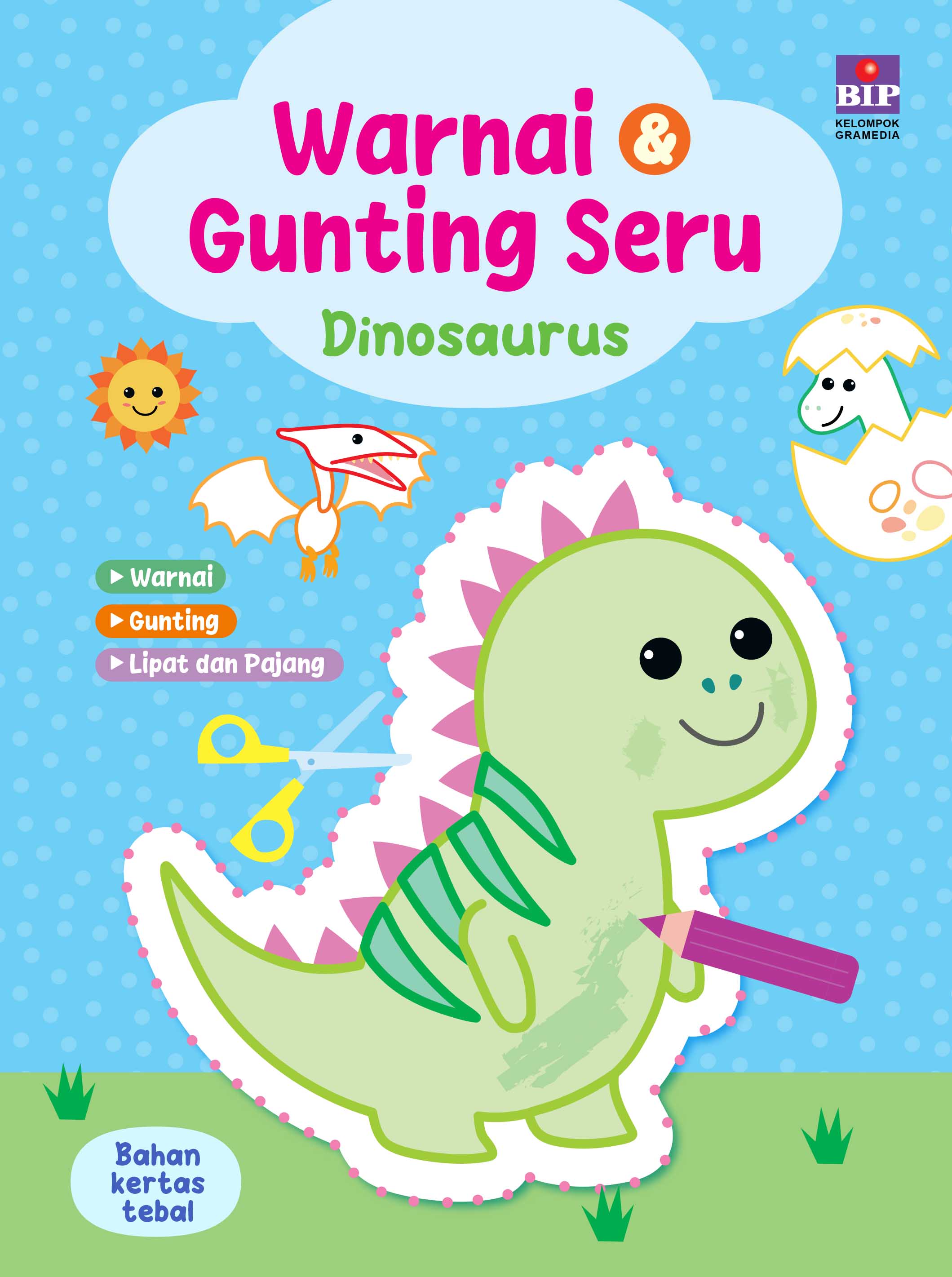 Warnai & Gunting Seru: Dinosaurus