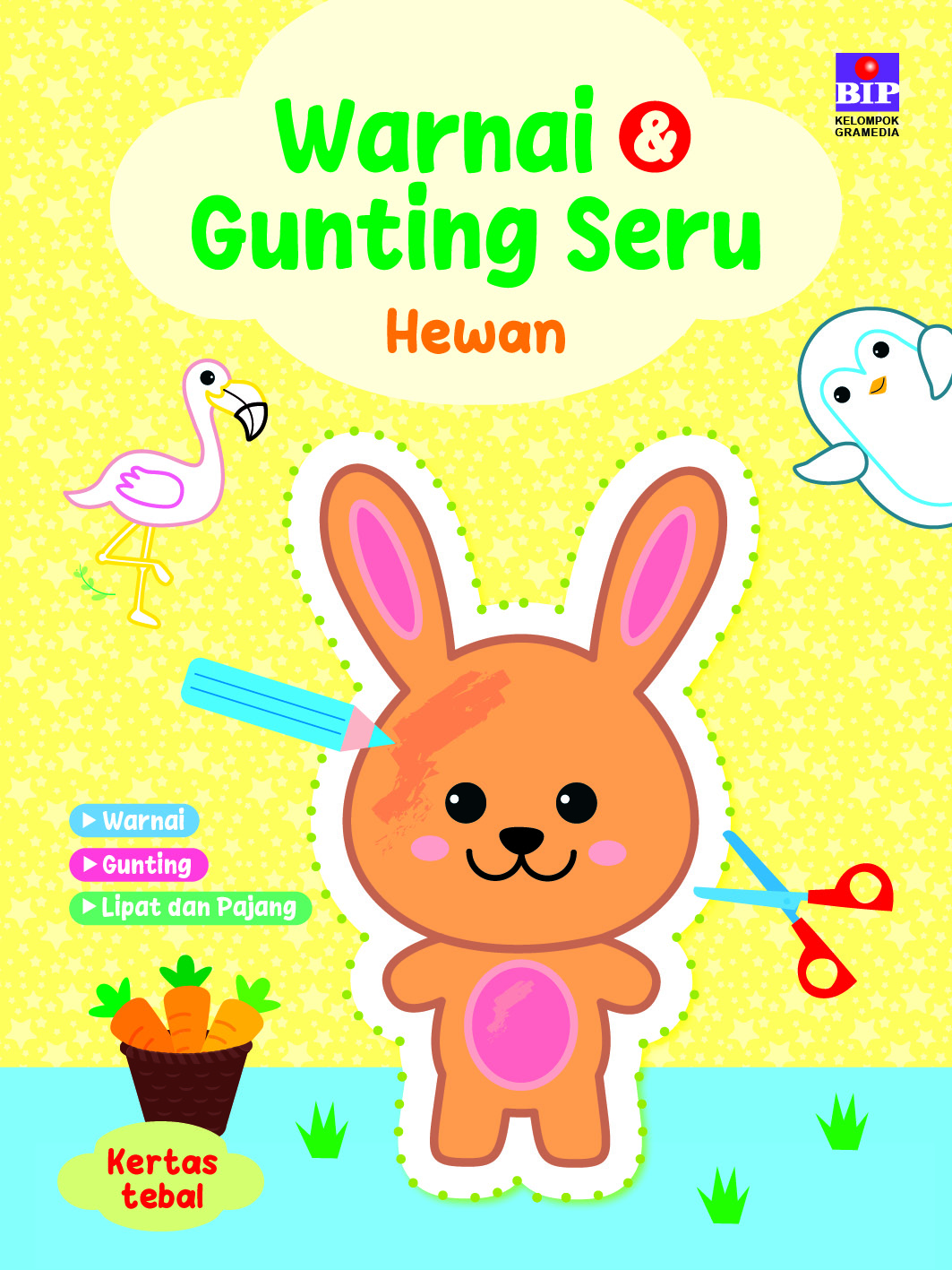 Warnai & Gunting Seru: Hewan