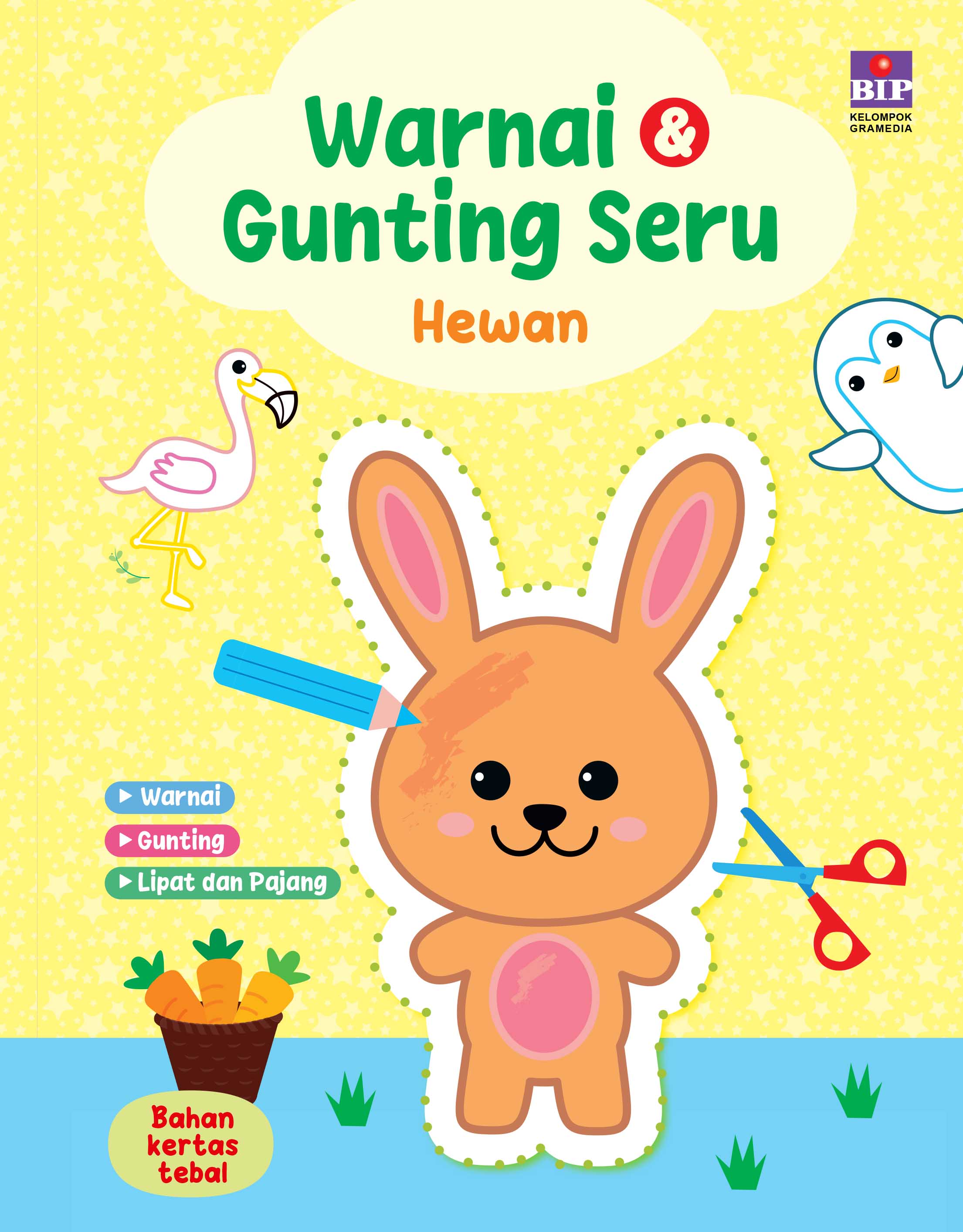 Warnai & Gunting Seru: Hewan