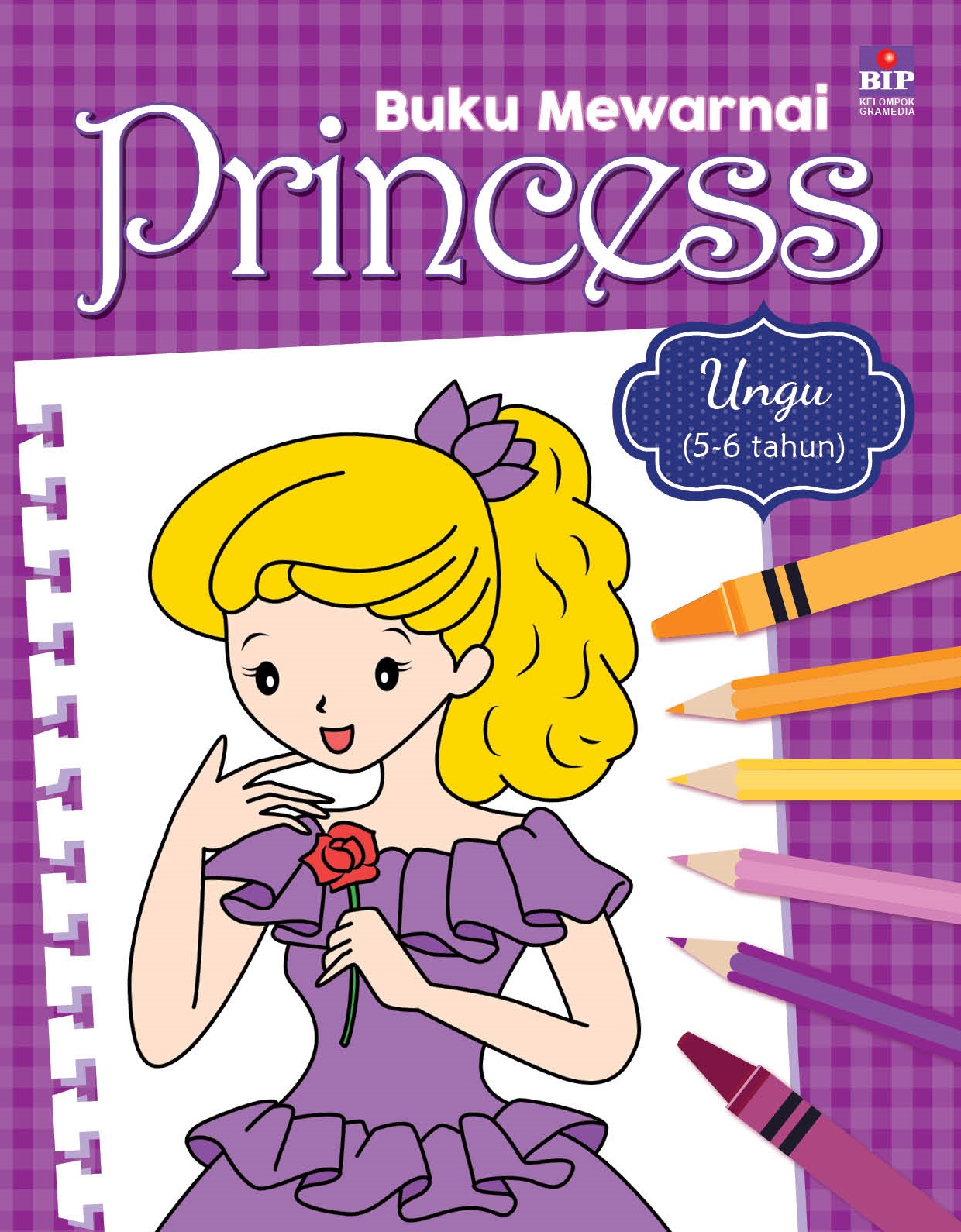 Coloring Book Princess: Ungu