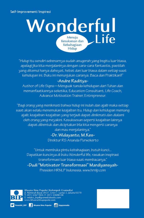 Wonderful Life: Menuju Kesuksesan dan Kebahagiaan Hidup