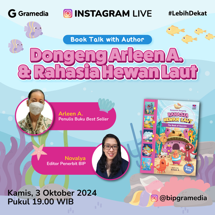Book Talk with Author Dongeng Arleen A. & Rahasia Hewan Laut