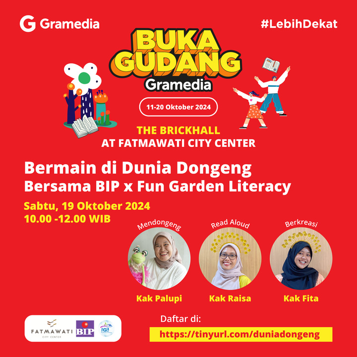 Bermain di Dunia Dongeng Bersama BIP x Fun Garden Literacy (19 Oktober 2024)