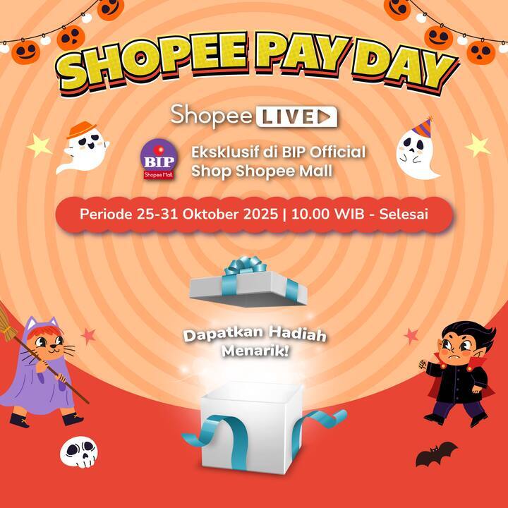 BIP Pay Day Oktober 2025 Shopee Live (Periode 25-31 Oktober 2025)
