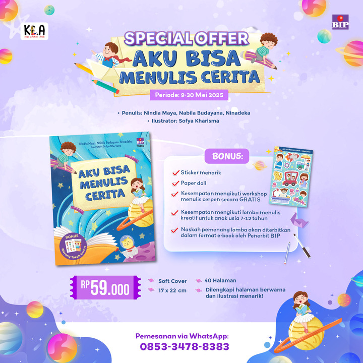 Special Offer Aku Bisa Menulis Cerita (Periode 9-30 Mei 2025)