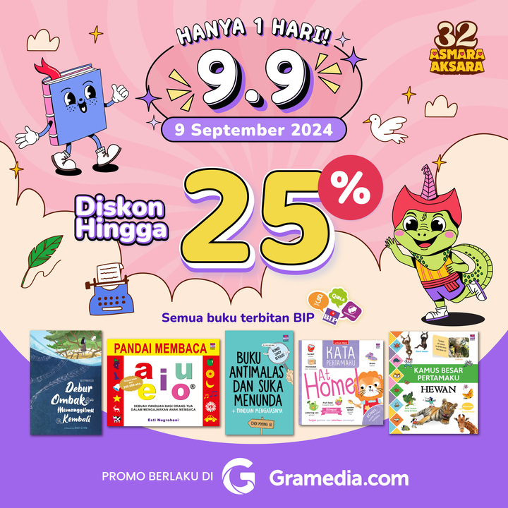 Promo Tanggal Kembar 9.9 2024 Gramedia.com (Periode 9 September 2024)